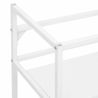 Wastafelframe 79x38x83 cm ijzer wit 6