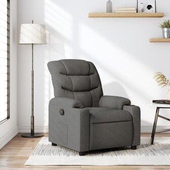 Fauteuil verstelbaar stof donkergrijs 1