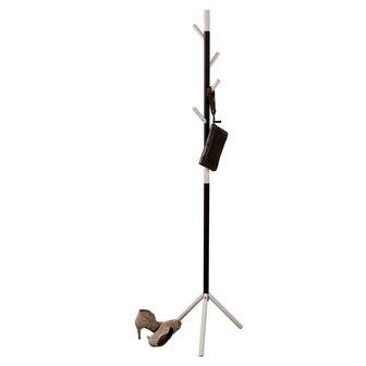 V-Part Kapstok Linair staand met 4 haken 180 cm wit 2