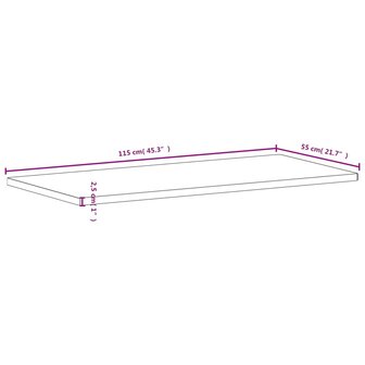 Bureaublad 115x55x2,5 cm massief beukenhout 8