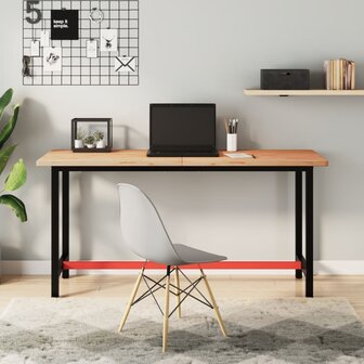 Bureaublad 150x55x2,5 cm massief beukenhout 1