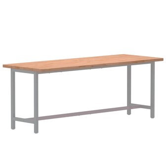 Bureaublad 150x55x2,5 cm massief beukenhout 3