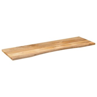 Bureaublad met ronding 160x50x2,5 cm massief ruw mangohout 2