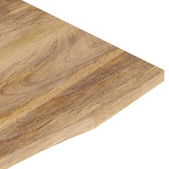 Bureaublad met ronding 120x60x2,5 cm massief ruw mangohout 7