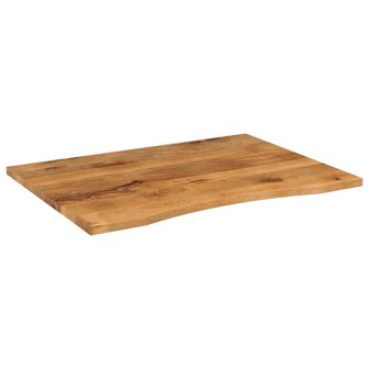 Bureaublad met ronding 100x80x2,5 cm massief ruw mangohout 2