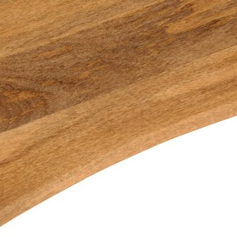 Bureaublad met ronding 100x80x2,5 cm massief ruw mangohout 7