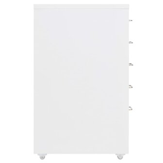 Ladeblok verrijdbaar 28x41x69 cm metaal wit 3