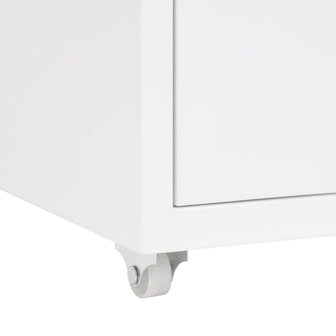 Ladeblok verrijdbaar 28x41x69 cm metaal wit 7