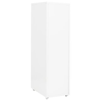 Ladeblok verrijdbaar 28x41x109 cm metaal wit 4