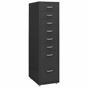 Ladeblok verrijdbaar 28x41x109 cm metaal antracietkleurig 1