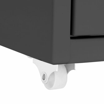 Ladeblok verrijdbaar 28x41x109 cm metaal antracietkleurig 7