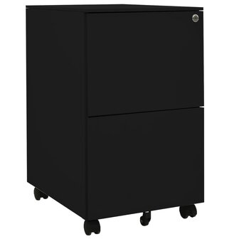 Ladeblok verrijdbaar 39x45x67 cm staal zwart 1