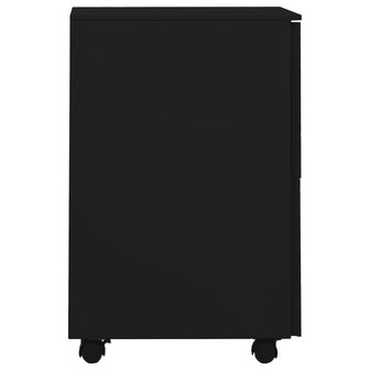 Ladeblok verrijdbaar 39x45x67 cm staal zwart 3