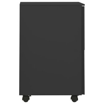 Ladeblok verrijdbaar 39x45x67 cm staal antracietkleurig 3