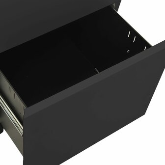 Ladeblok verrijdbaar 39x45x67 cm staal antracietkleurig 7