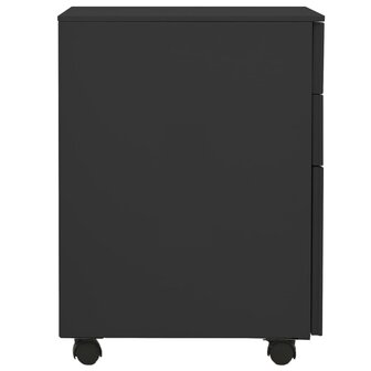 Ladeblok verrijdbaar 39x45x60 cm staal antracietkleurig 3