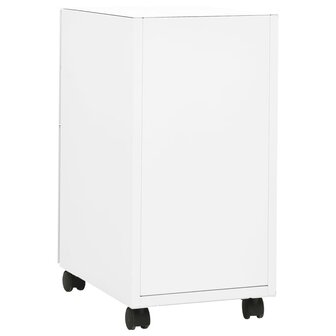 Ladeblok verrijdbaar 39x45x59 cm staal wit 4