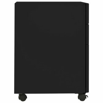 Ladeblok verrijdbaar 30x45x59 cm staal zwart 3
