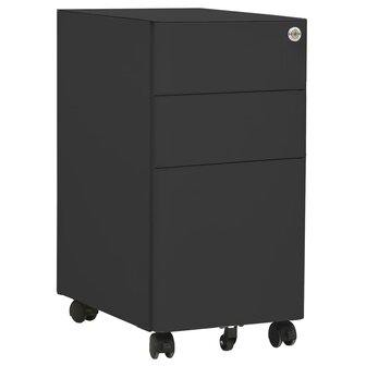 Ladeblok verrijdbaar 30x45x59 cm staal antracietkleurig 1