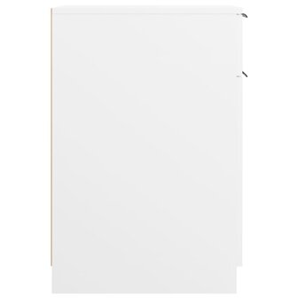 Bureaukast 33,5x50x75 cm bewerkt hout wit 8