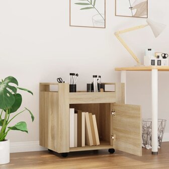 Bureaukastje 60x45x60 cm bewerkt hout sonama eikenkleurig 3