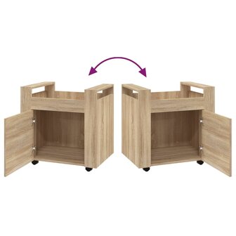 Bureaukastje 60x45x60 cm bewerkt hout sonama eikenkleurig 9