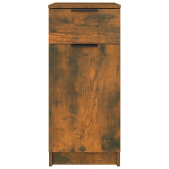 Bureaukast 33,5x50x75 cm bewerkt hout gerookt eikenkleurig 7