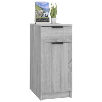 Bureaukast 33,5x50x75 cm bewerkt hout grijs sonoma eikenkleurig 4