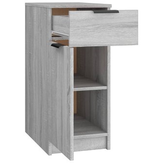 Bureaukast 33,5x50x75 cm bewerkt hout grijs sonoma eikenkleurig 7