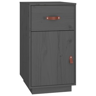 Bureaukastje 40x50x75 cm massief grenenhout grijs 2