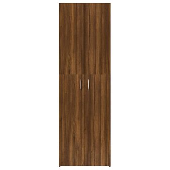 Kantoorkast 60x32x190 cm bewerkt hout bruin eikenkleur 3