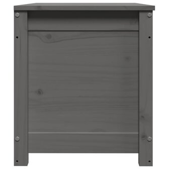 Opbergbox grijs 80x40x45,5 cm massief grenenhout 6