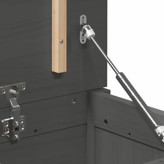 Opbergbox grijs 80x40x45,5 cm massief grenenhout 10