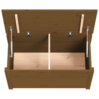 Opbergbox honingbruin 80x40x45,5 cm massief grenenhout 8