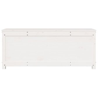 Opbergbox wit 110x50x45,5 cm massief grenenhout 5