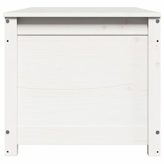 Opbergbox wit 110x50x45,5 cm massief grenenhout 6