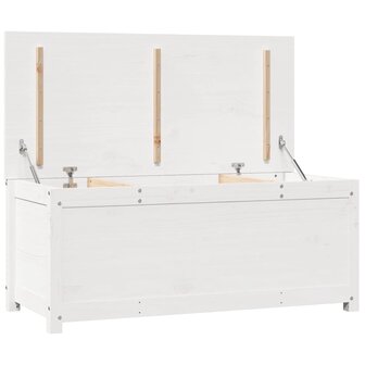 Opbergbox wit 110x50x45,5 cm massief grenenhout 9