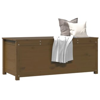 Opbergbox honingbruin 110x50x45,5 cm massief grenenhout 4