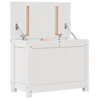 Opbergbox wit 60x32x45,5 cm massief grenenhout 9