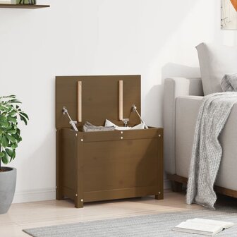 Opbergbox honingbruin 60x32x45,5 cm massief grenenhout 4