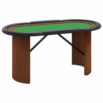 Pokertafel voor 10 spelers 160x80x75 cm groen 2