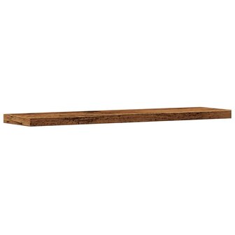 Wandschappen 4 st 40x10x1,5 cm bewerkt hout oud houtkleurig 7
