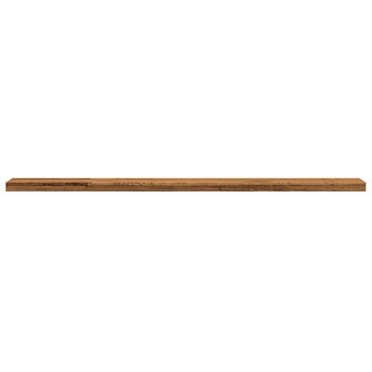 Wandschappen 4 st 60x10x1,5 cm bewerkt hout oud houtkleurig 5