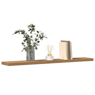 Wandschappen 4 st 60x10x1,5 cm bewerkt hout artisanaal eiken 1