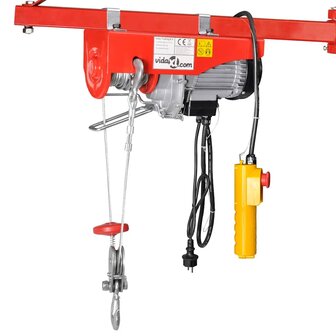 Elektrische lier 1000 W 200/400 kg 1