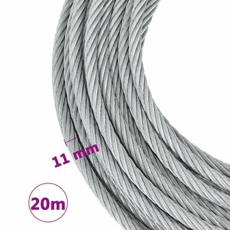 Staalkabel 1600 kg 20 m 4