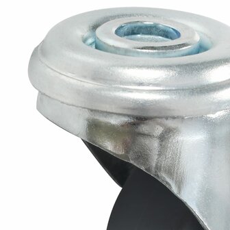 8 st Zwenkwielen met boutgaten 50 mm 8