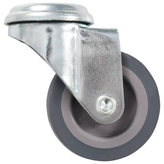 16 st Zwenkwielen met boutgaten 50 mm 7