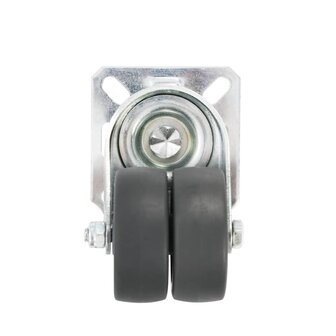 24 st Zwenkwielen dubbel 50 mm 7