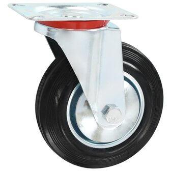8 st Zwenkwielen 160 mm 3